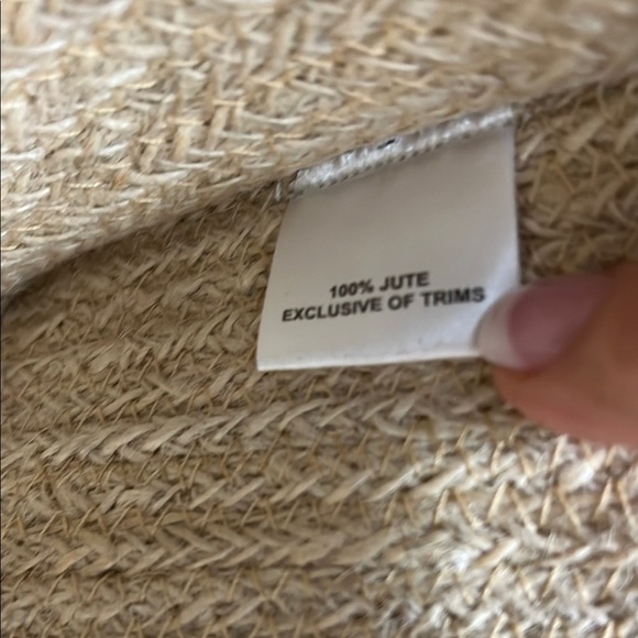 Antik Kraft Tan Floral 🌺 Shoulder Bag | 100% Jute | Magnetic Closure ✨ - Picture 10 of 11